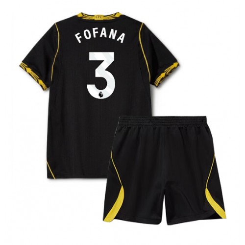 Chelsea Wesley Fofana #3 Replika Bortatröja Barn 2026-27 Kortärmad (+ Korta byxor)